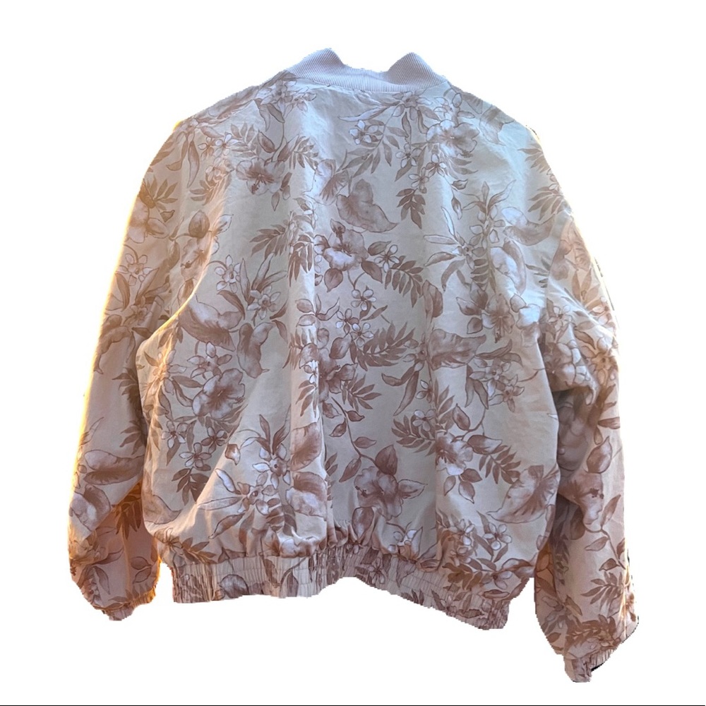 VINTAGE WOMENS FLORAL BOMBER JACKET